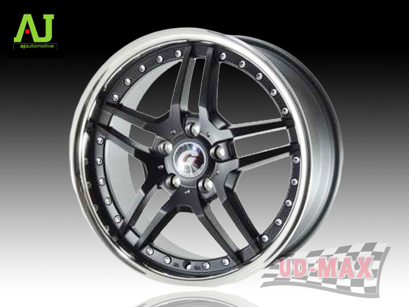 AJ INFORGED-IF4 color FLAT BLACK/STAINLESS LIP