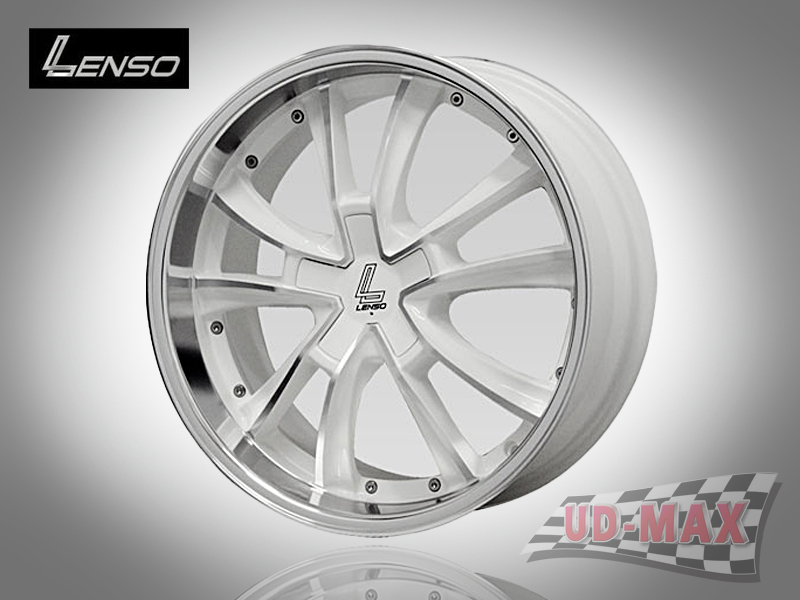 LENSO EURO STYLE 7_update color White with Full Face Polish & Mirror Lip
