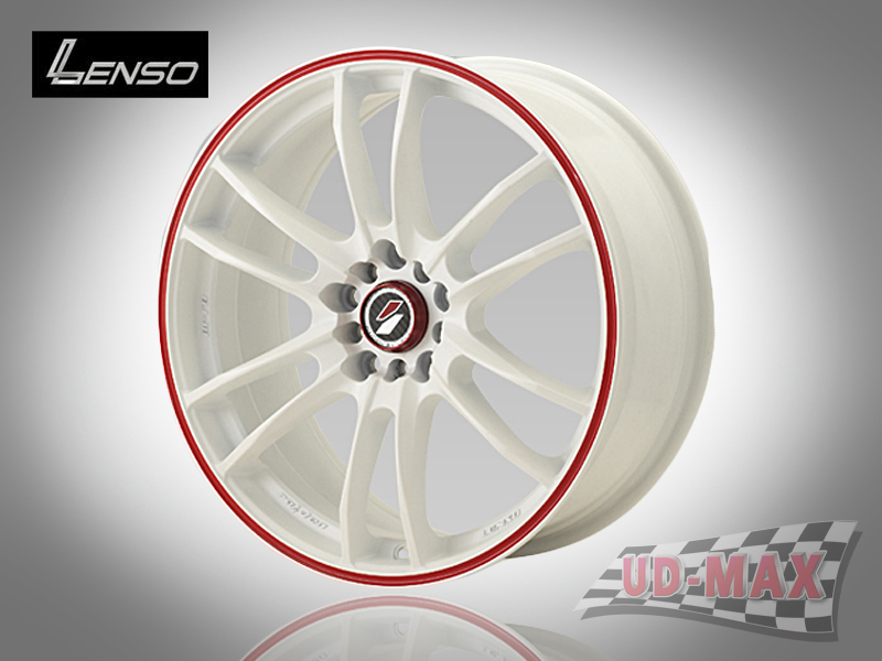 LENSO Project-D8 color White with Red Groove