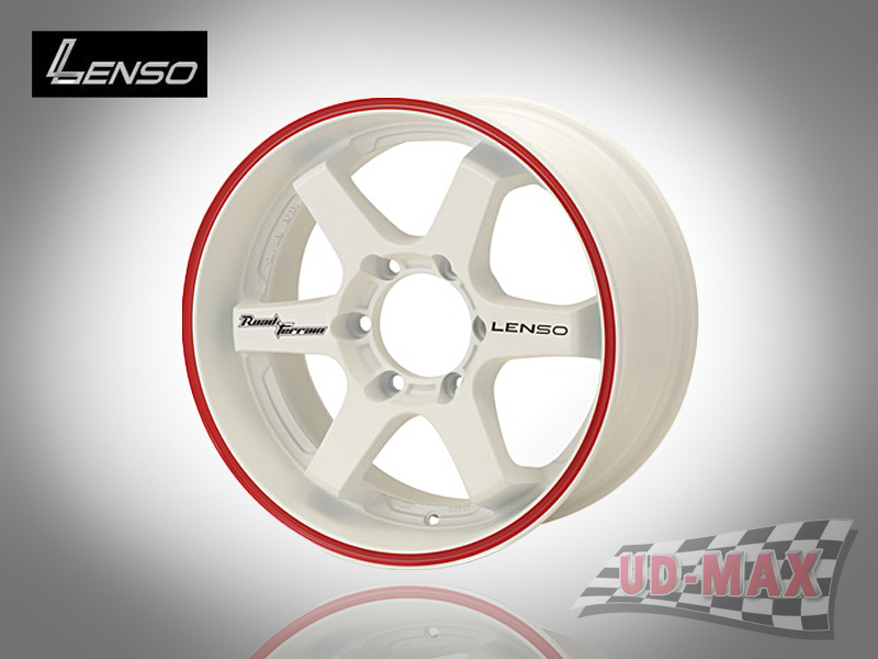 LENSO RT8 color White/Red Lip