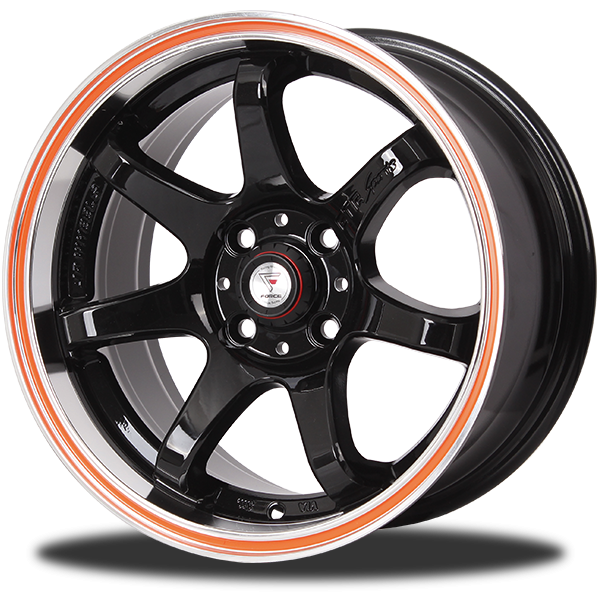P&P Superwheels GTR-7 15Inch color MI-(OR-L)B-LP
